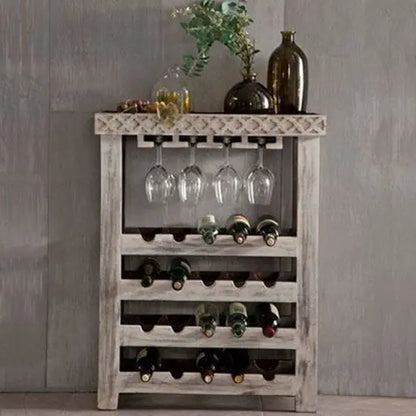 Solid Mango Wood Rustic Looking Bar Cabinet. 