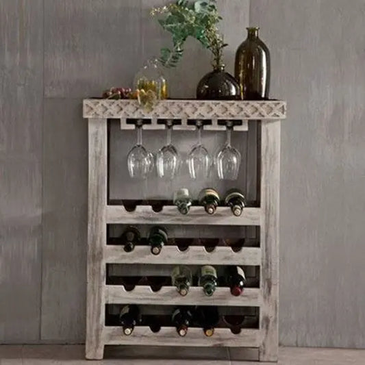 Solid Mango Wood Rustic Looking Bar Cabinet. 