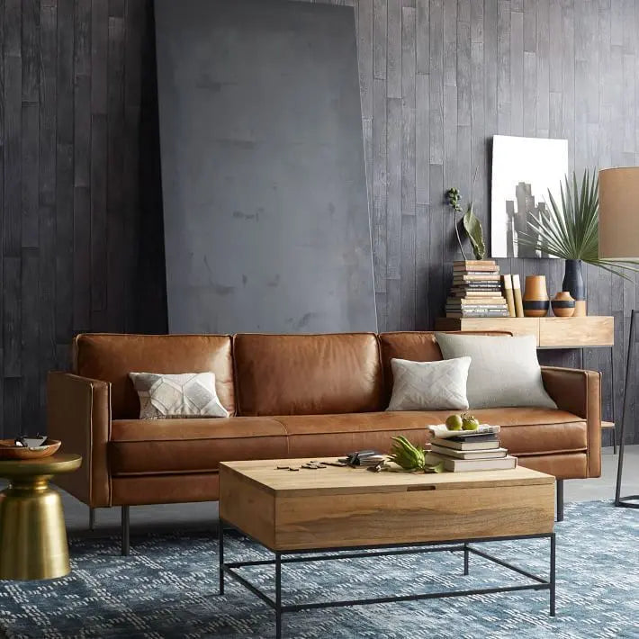 Mango Wood and Metal Frame Lift on Storage Samaveshika Lift Top Coffee Table. 
