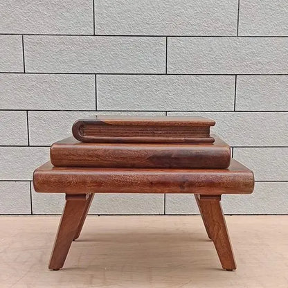 Book Design Wooden Sayugmee Nightstand. 
