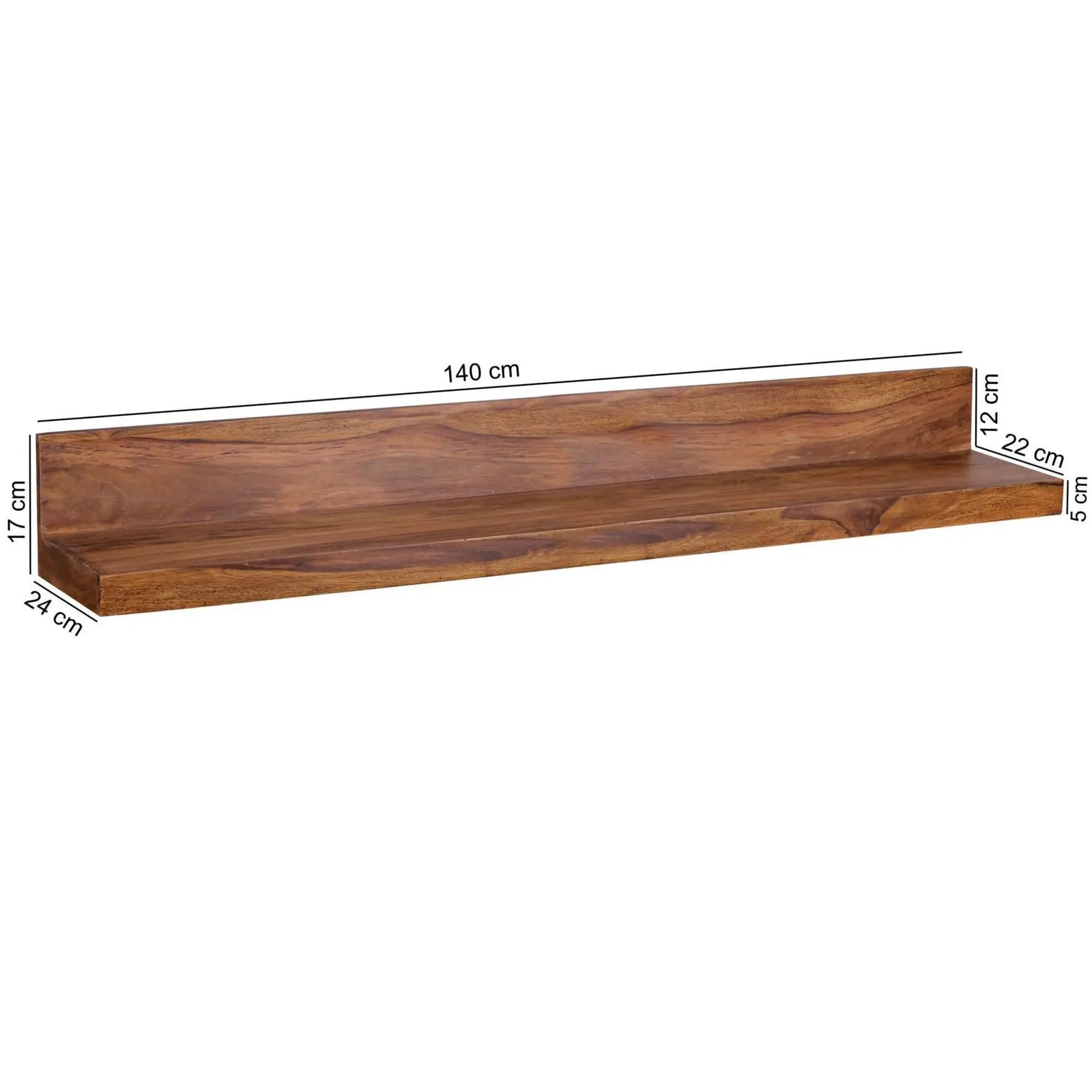 Wooden L Shape Simple Design Slan Wall Rack. 