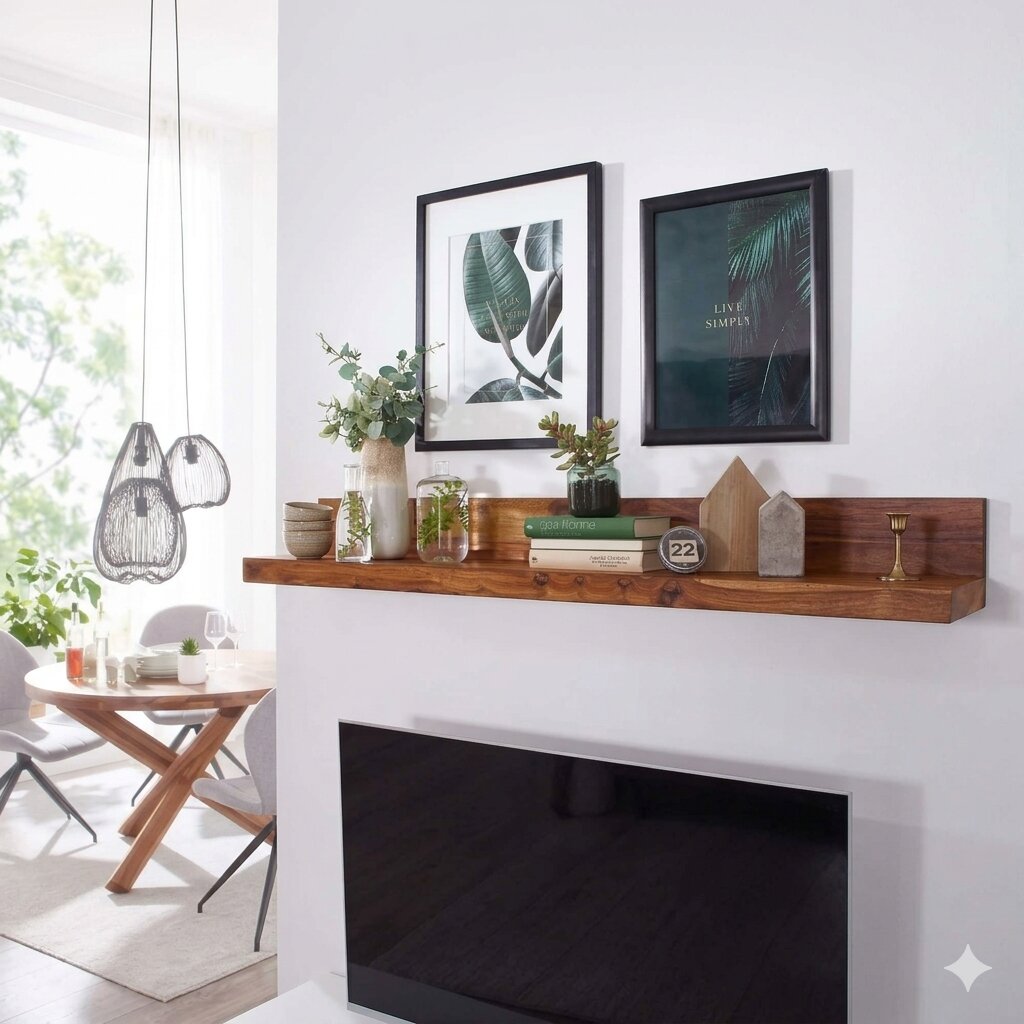 Sheesham Wood Simple Design Slan Wall Rack.