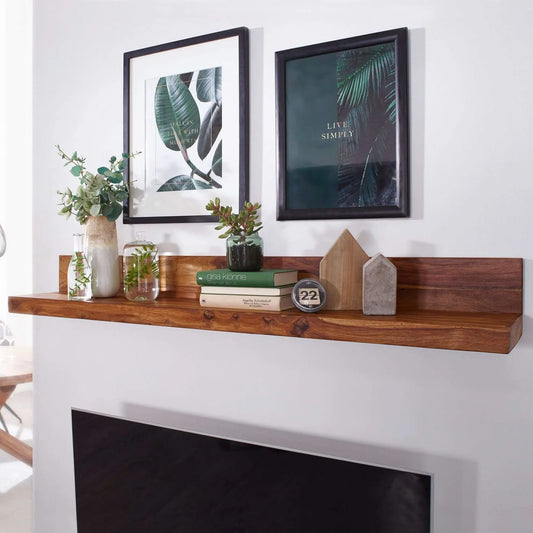 Solid Wood Simple Design Slan Wall Rack. 