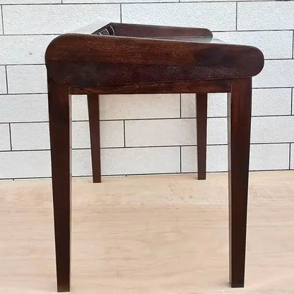 Sheesham Wood Two Big Drawer and One Small Drawer Thunder Black Desk. 