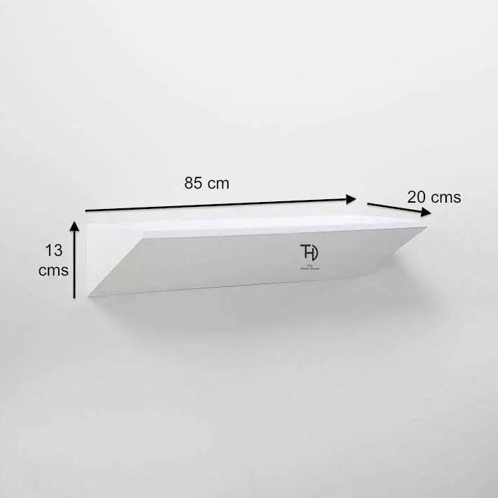 White Triangle Design Trio Wall Rack made in Mdf. 