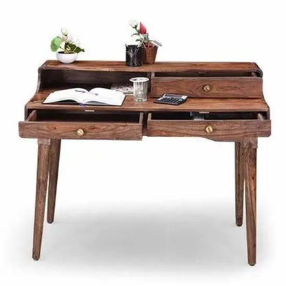 Beutiful Design Three Drawer One Shelf Turner Desk 