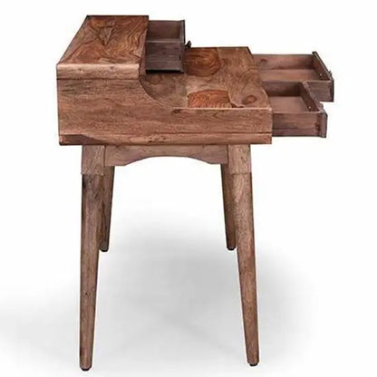 Three Drawer One Shelf Wooden Turner Desk