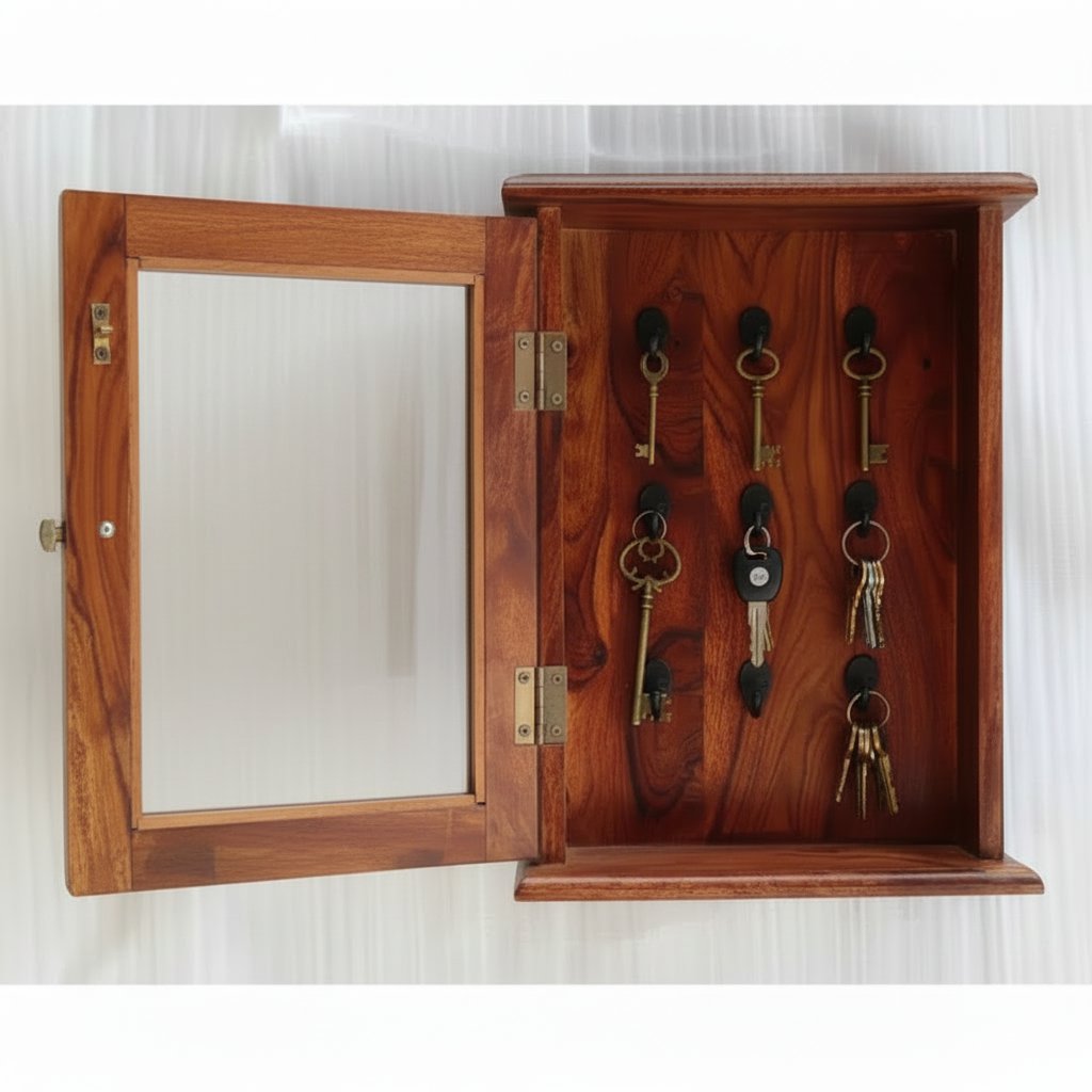 Key hanger with glass door