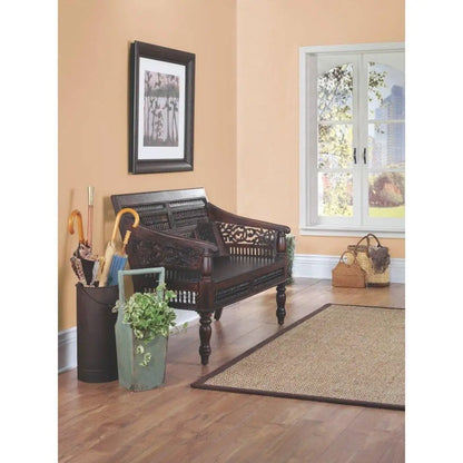 Solid Wood Carving and Ghirlee Design Vintage Single seat sofa.