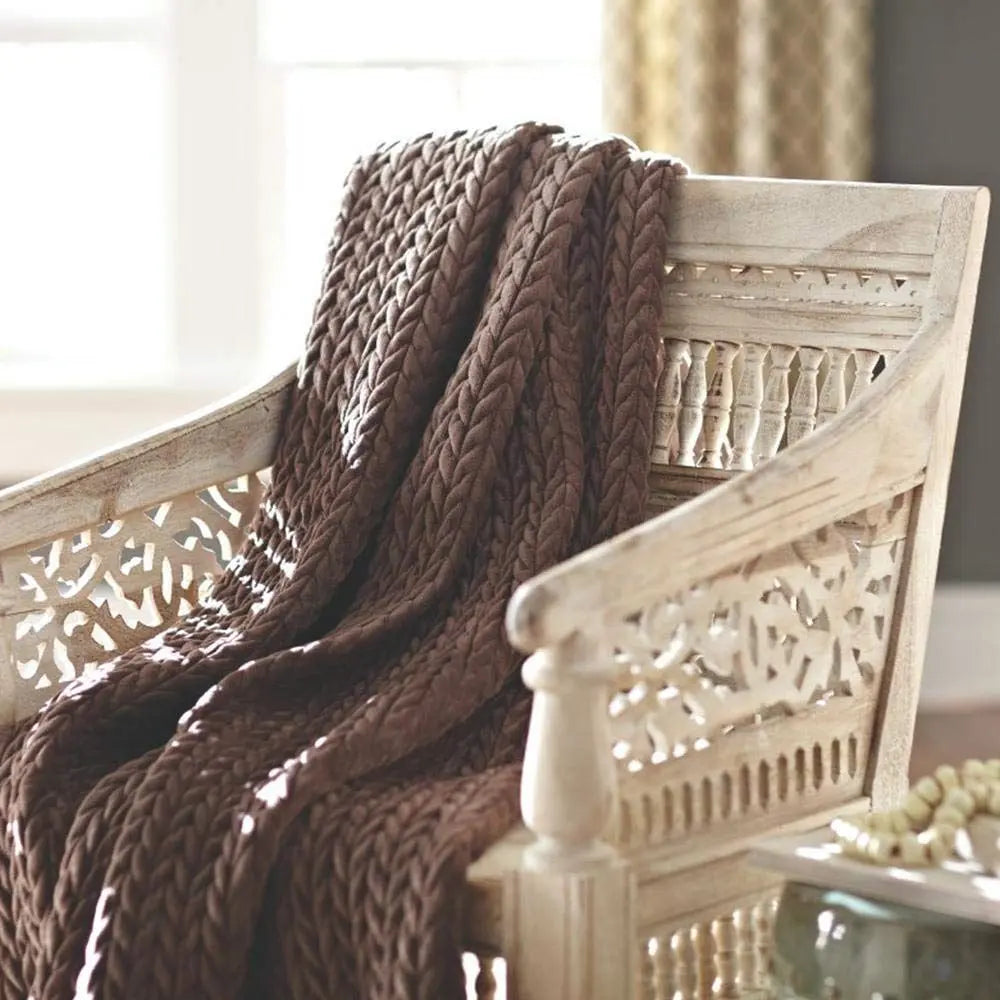 Sheesham Wood Carving and Ghirlee Design Vintage Sofa One Seater. 