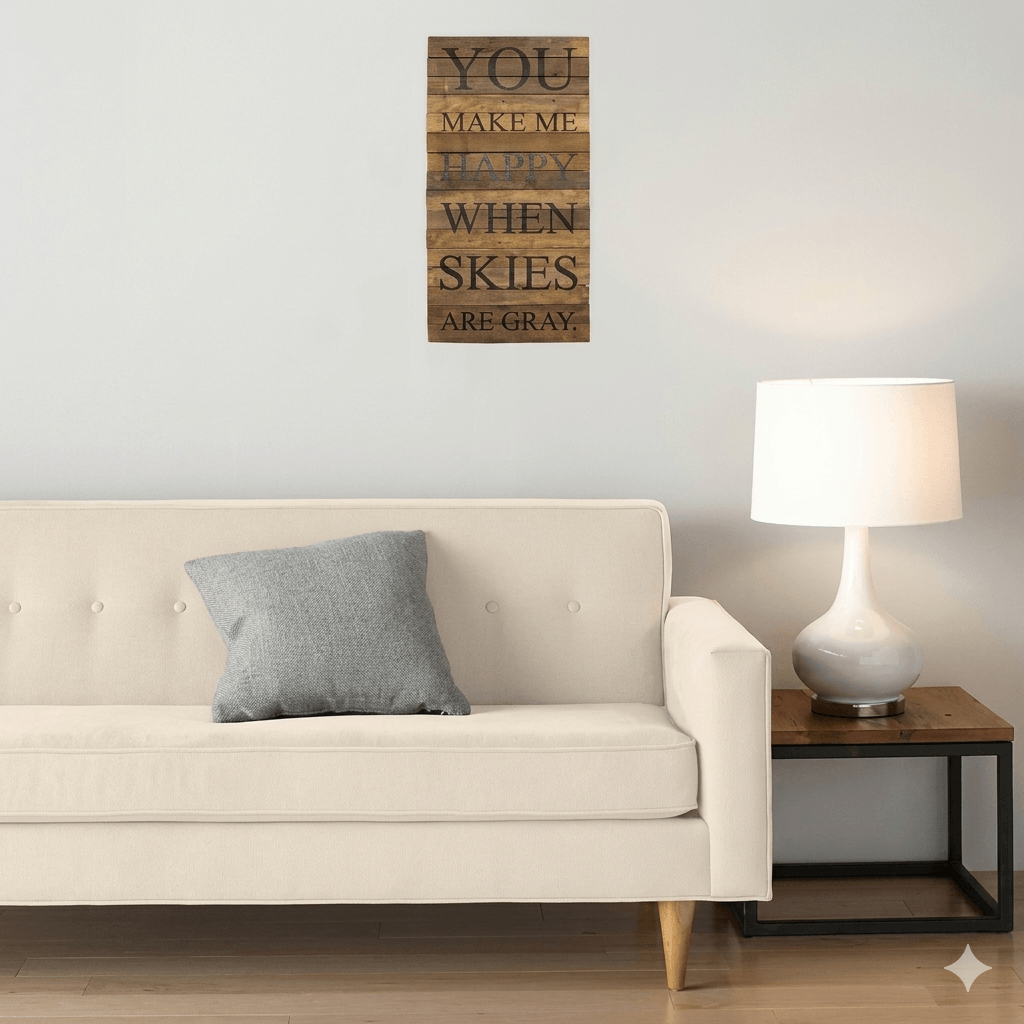 A piece of wall art hanging by The Home Dekor.