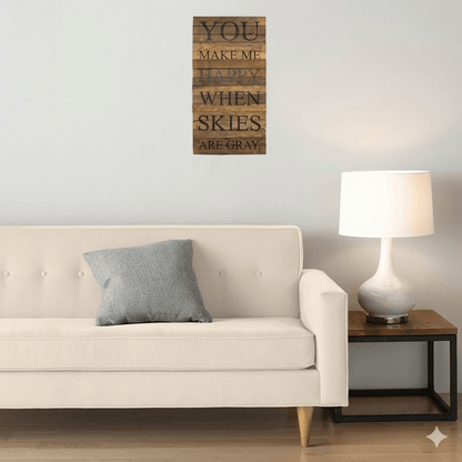 A piece of wall art hanging by The Home Dekor.