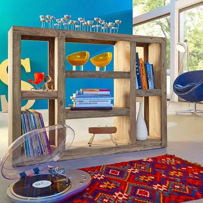 Open Shelf Wallie Display Made in Solid Sheesham Wood. 