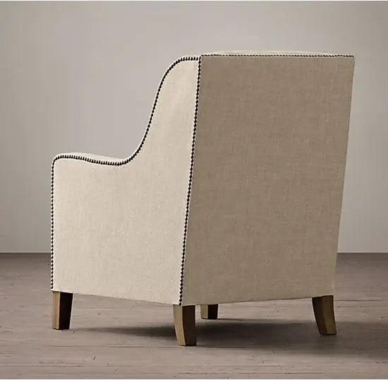 Sleek design Zack sofa single seater made in mango wood. 