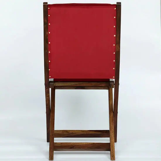Solid Sheesham Wood Zoho Folding Chair. 